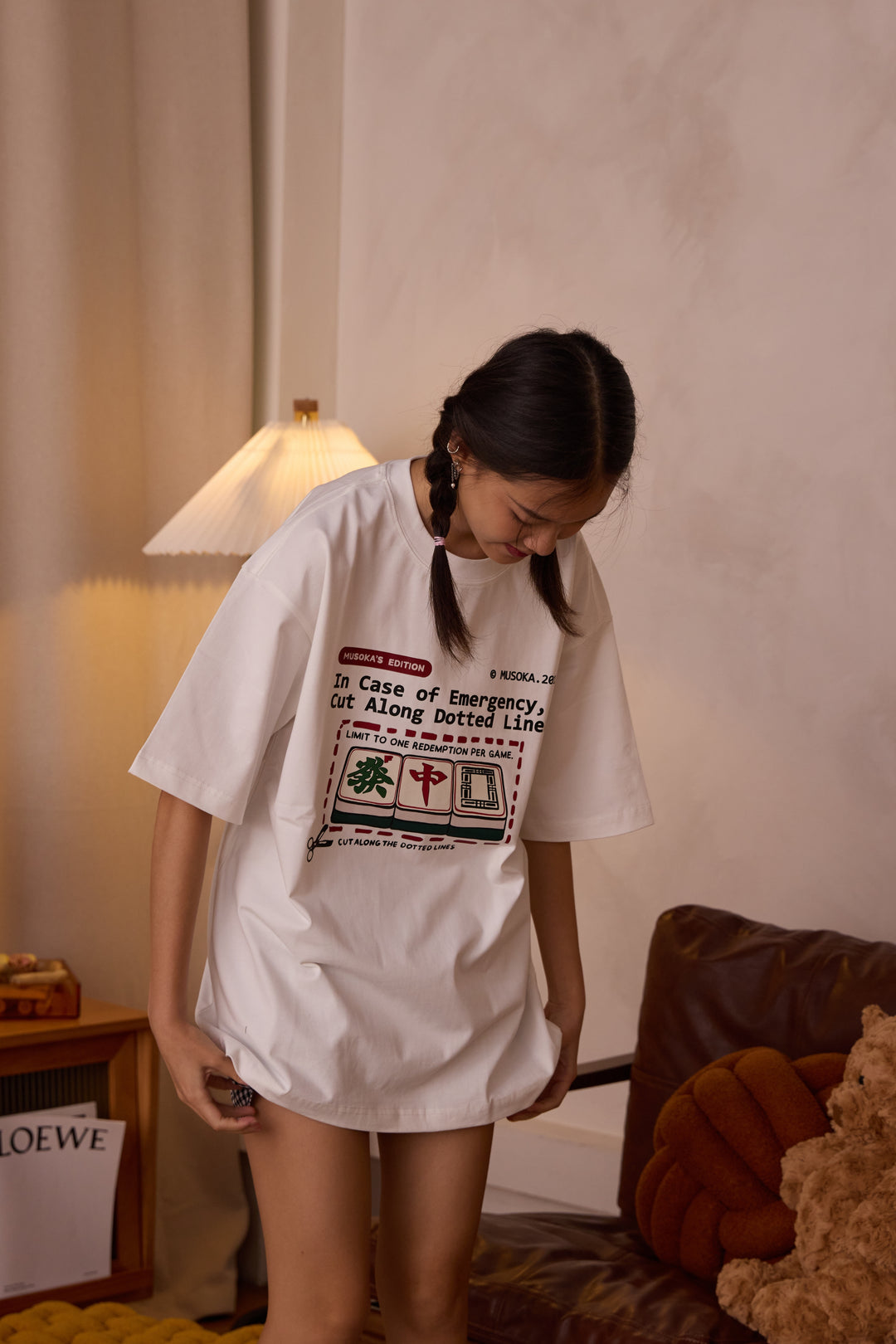 *FRONT PRINT ONLY* In Case of Emergency- Mahjong Tiles