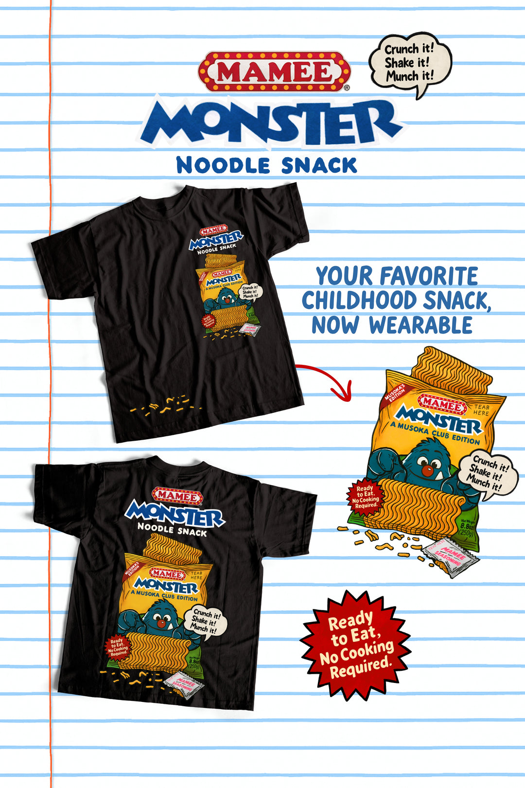COAL-BLACK™ - POV: YOU'RE A PACKET OF MAMEE MONSTER SNACK